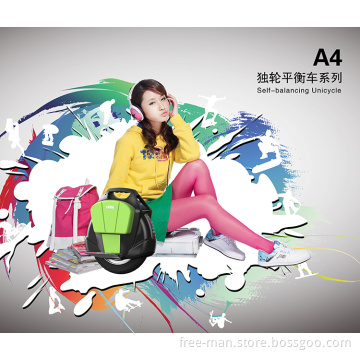 Freeman 2016 fashion cool self balancing colorful electric unicycle smart one wheel electric scooter for children and adults